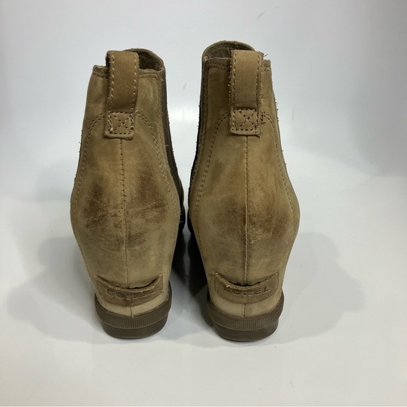 Sorel Joan of arctic ll wedge booties tan leather size 9 - Picture 5 of 8